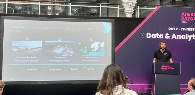 Rob Elder, at AI and Big Data presenting “Building a Sustainable Digital Infrastructure for AI and Big Data.”