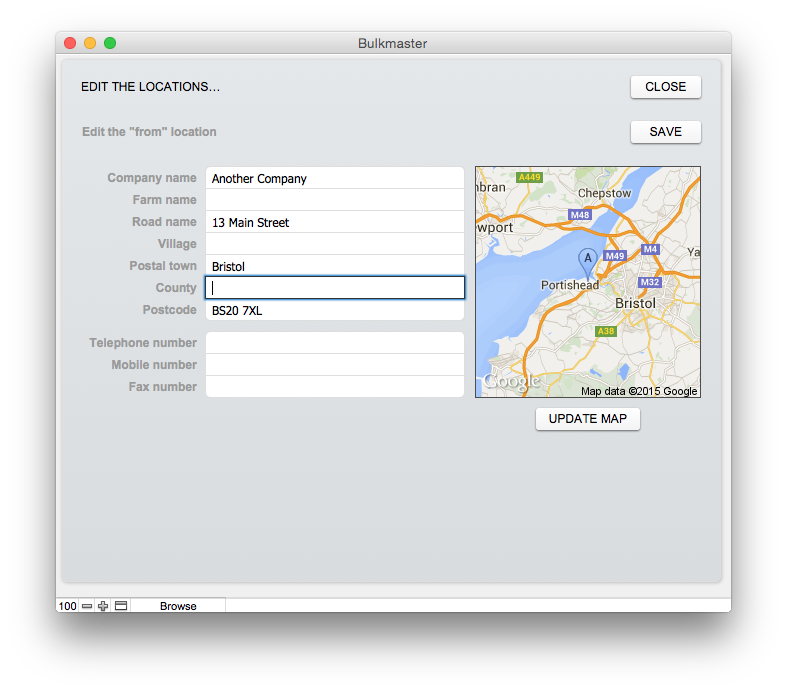 Screenshot of BulkMaster bulk haulage software